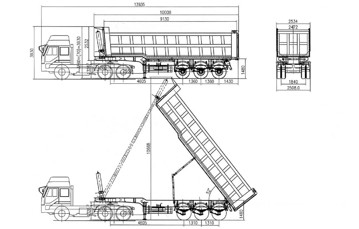 SINOTRUK TIPPER TRAILER